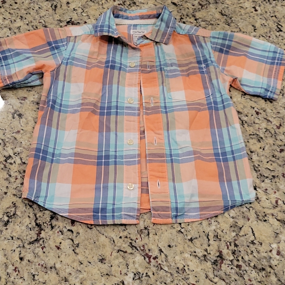 Spring plaid button down